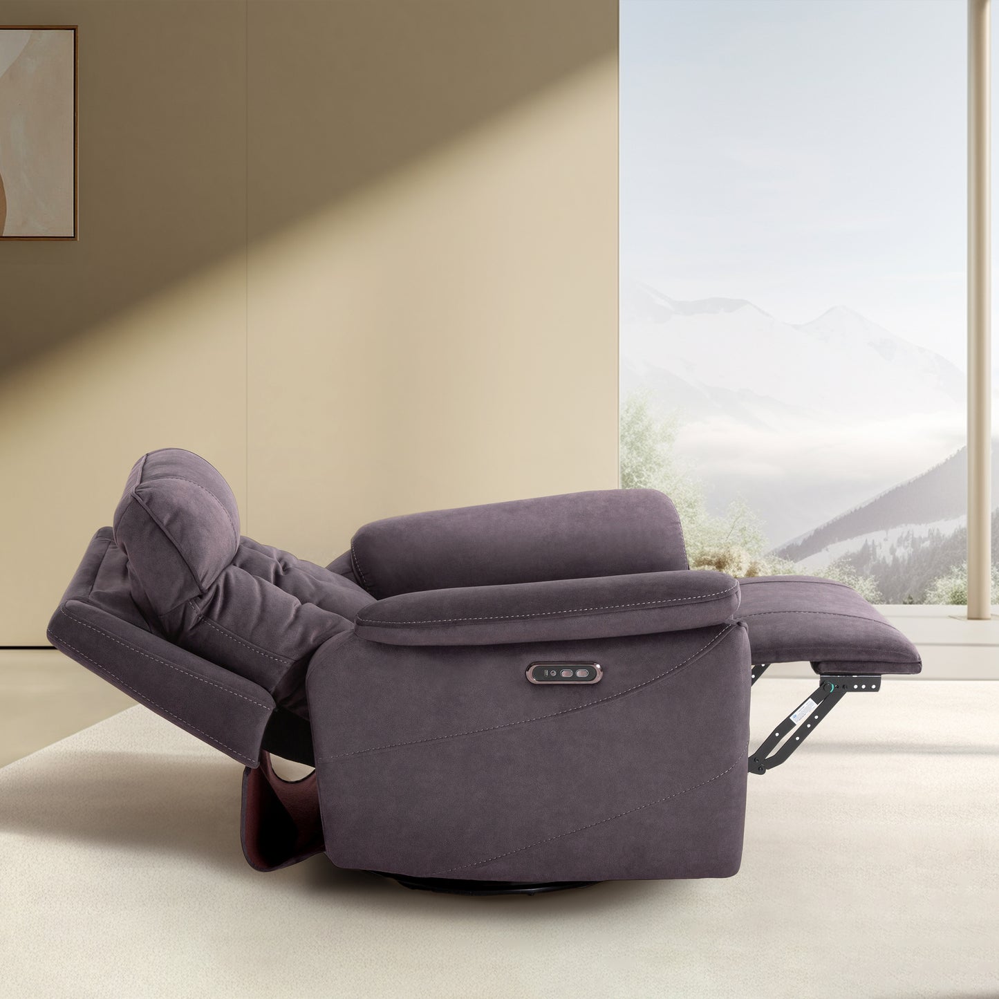 EGO Adjustable Swivel Recliner Chair