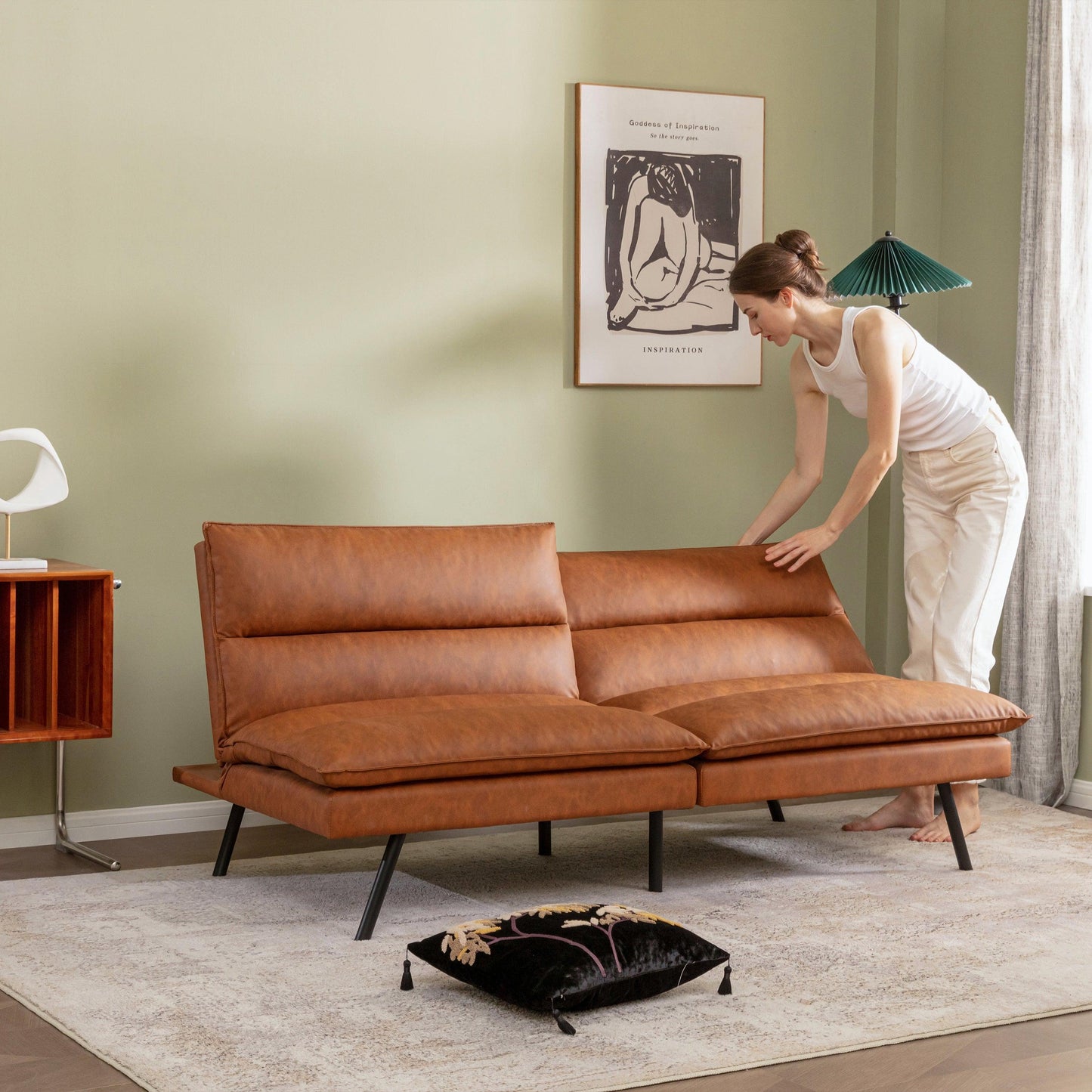 Sofa Bed Brown