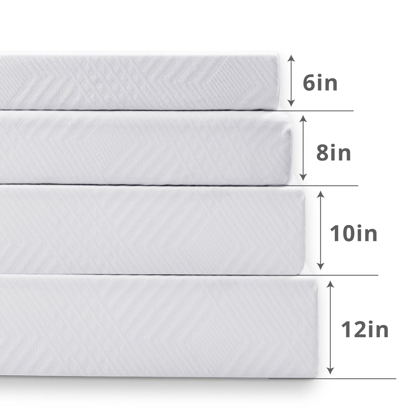 EGO White Green Tea Memory Foam Mattress - EGOHOME