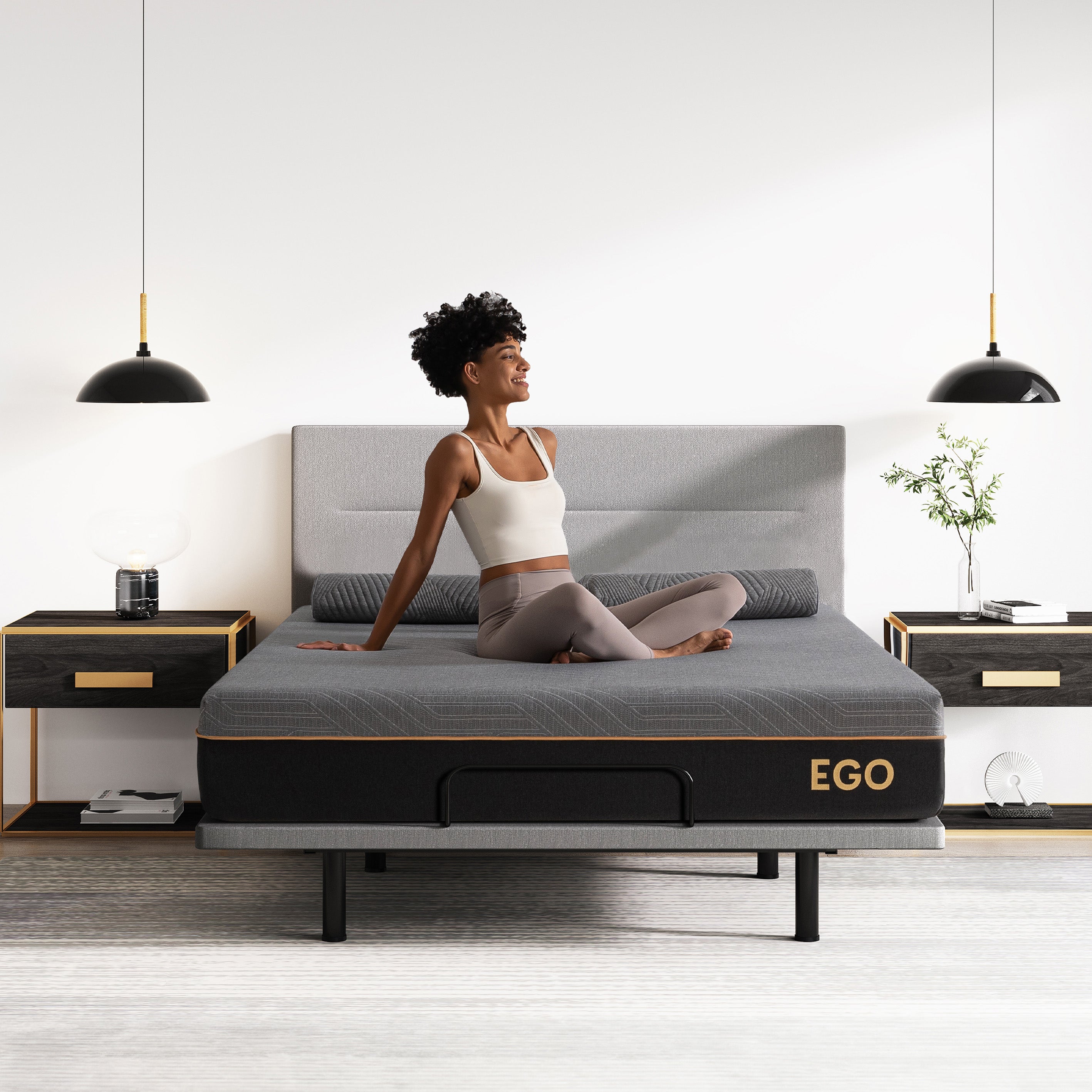 Copper Gel Mattress Balck 10'' Classic Memory Foam & Hybrid