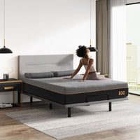 EGO Black 12'' Copper Gel Mattress with Graphene Cooling Cover