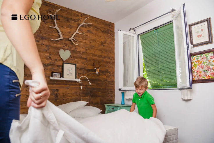 how to stain bed frame