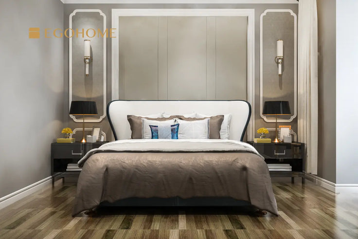 bed frame with headboard