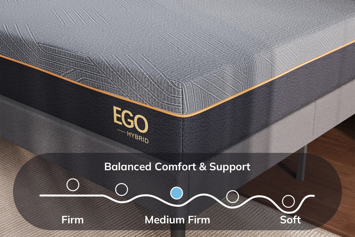 EGOHOME Black Hybrid 12"