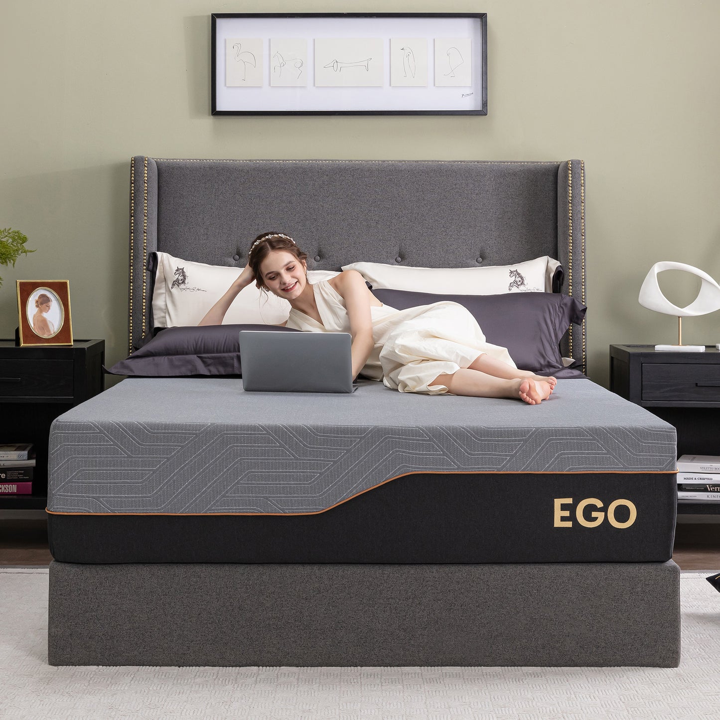 EGOHOME Black Foam 14"