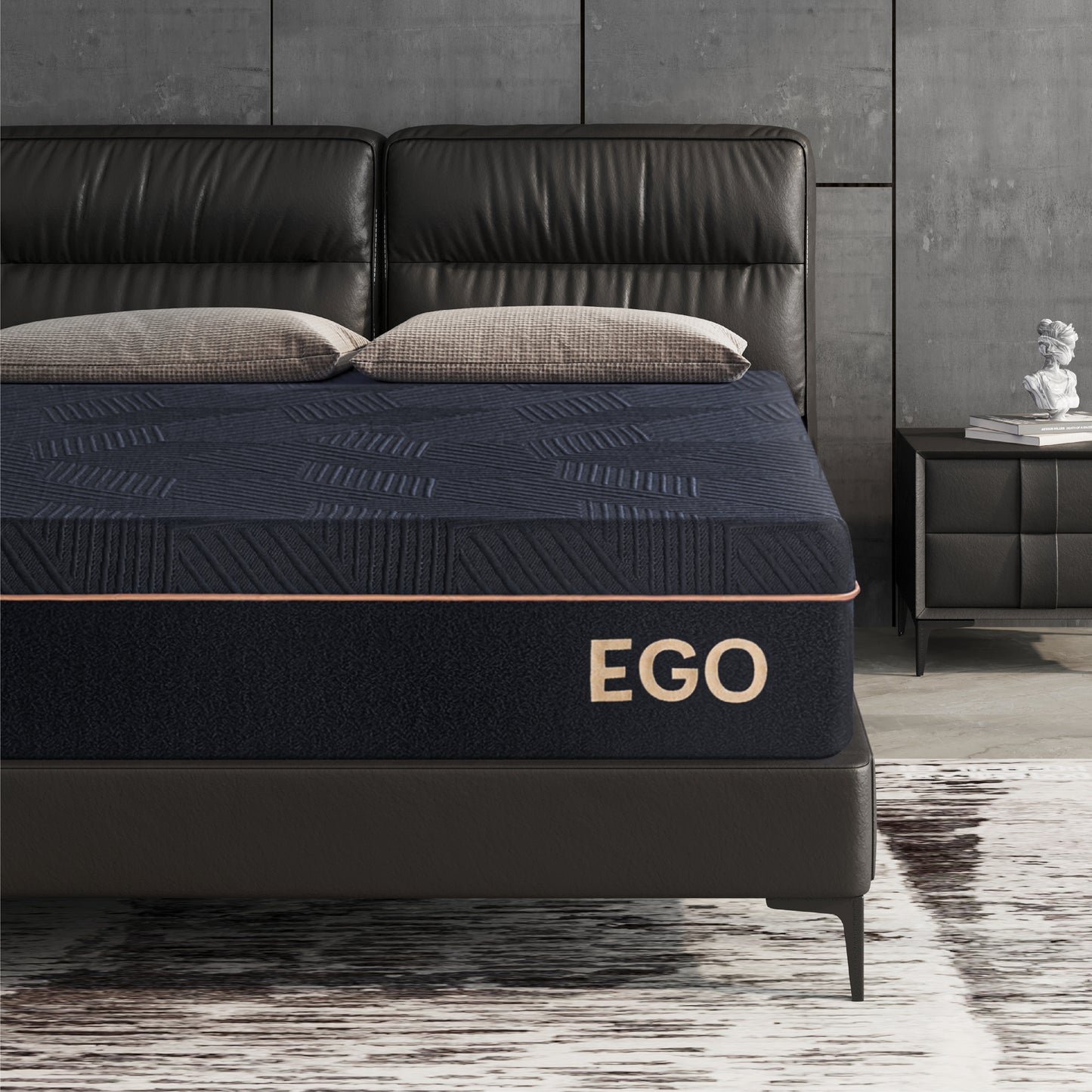 EGO Black 12" Cooling Pro Mattress with Cool Comfort Cover