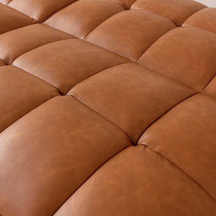 Convertible Memory Foam Sofa Bed Brown - EGOHOME