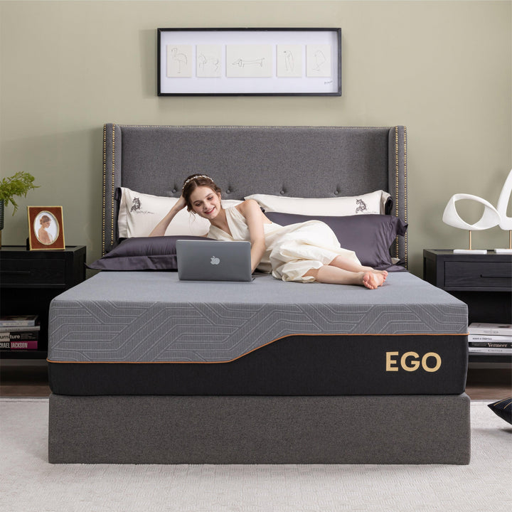 EGO Black 14″ Classic Memory Foam Mattress with Graphene Protector - EGOHOME