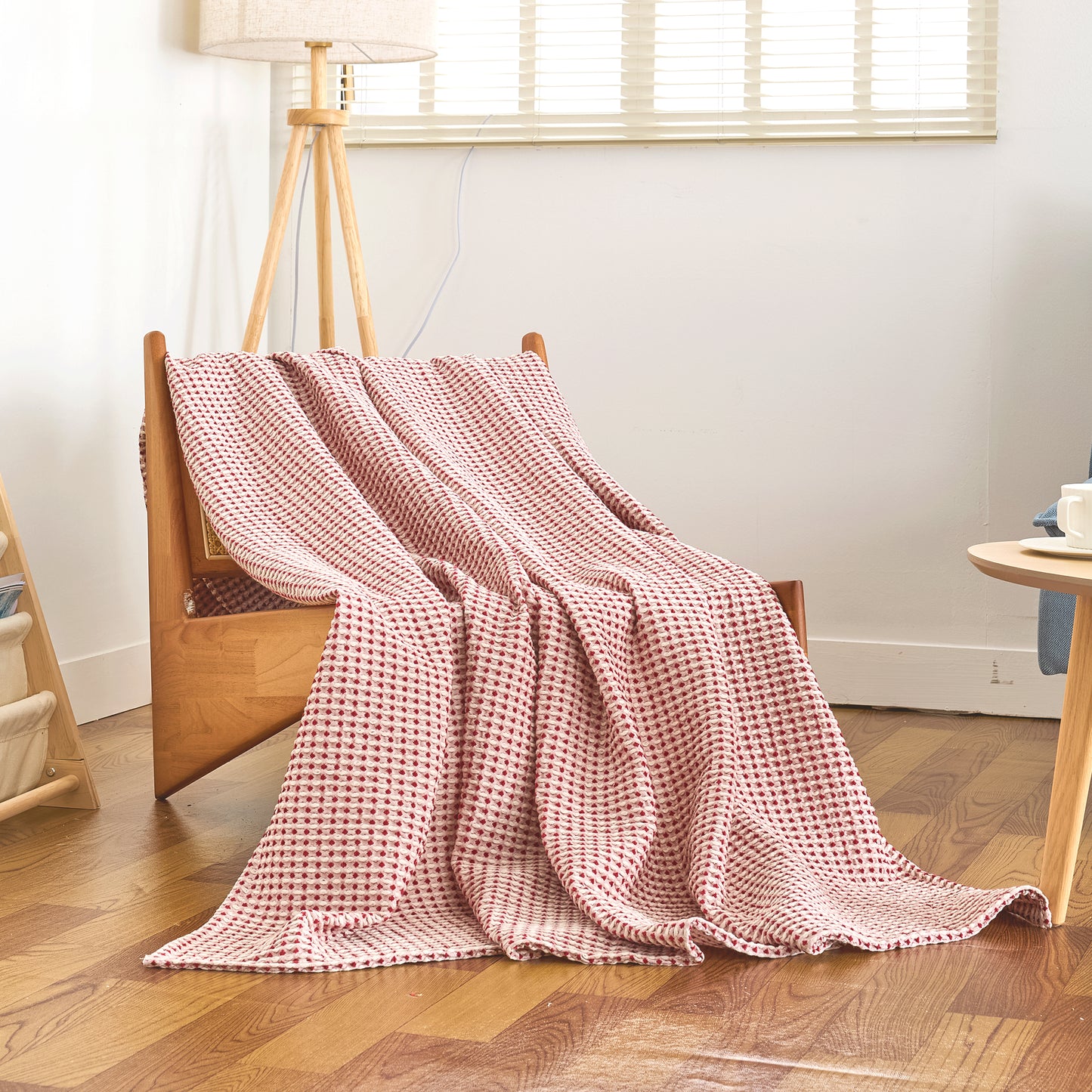 100% Cotton Waffle Weave Blanket