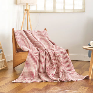 100% Cotton Waffle Weave Blanket