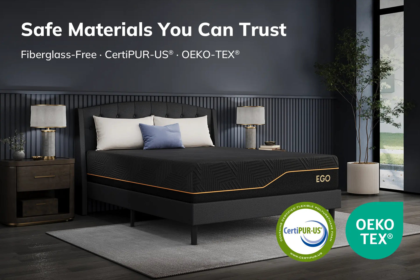EGOHOME Black Foam 14"