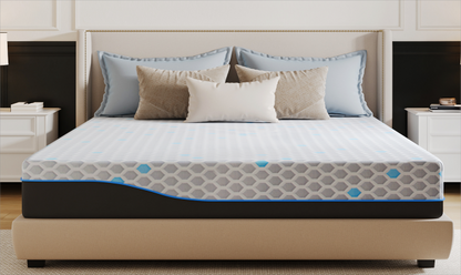 Ego Charcoal Memory Foam Mattress 10-inch, Cooling Gel Infused