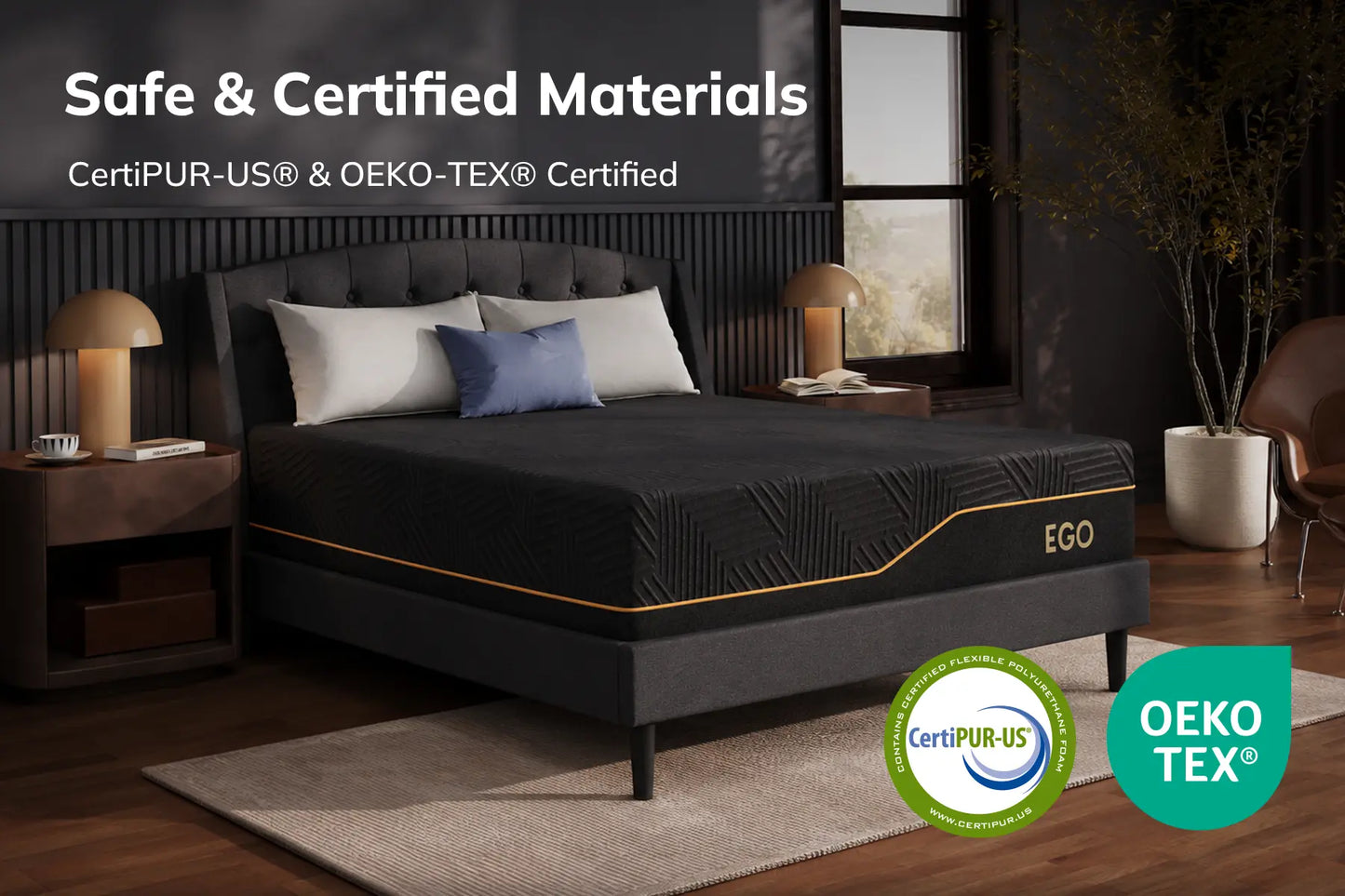 EGOHOME Black Hybrid 14"
