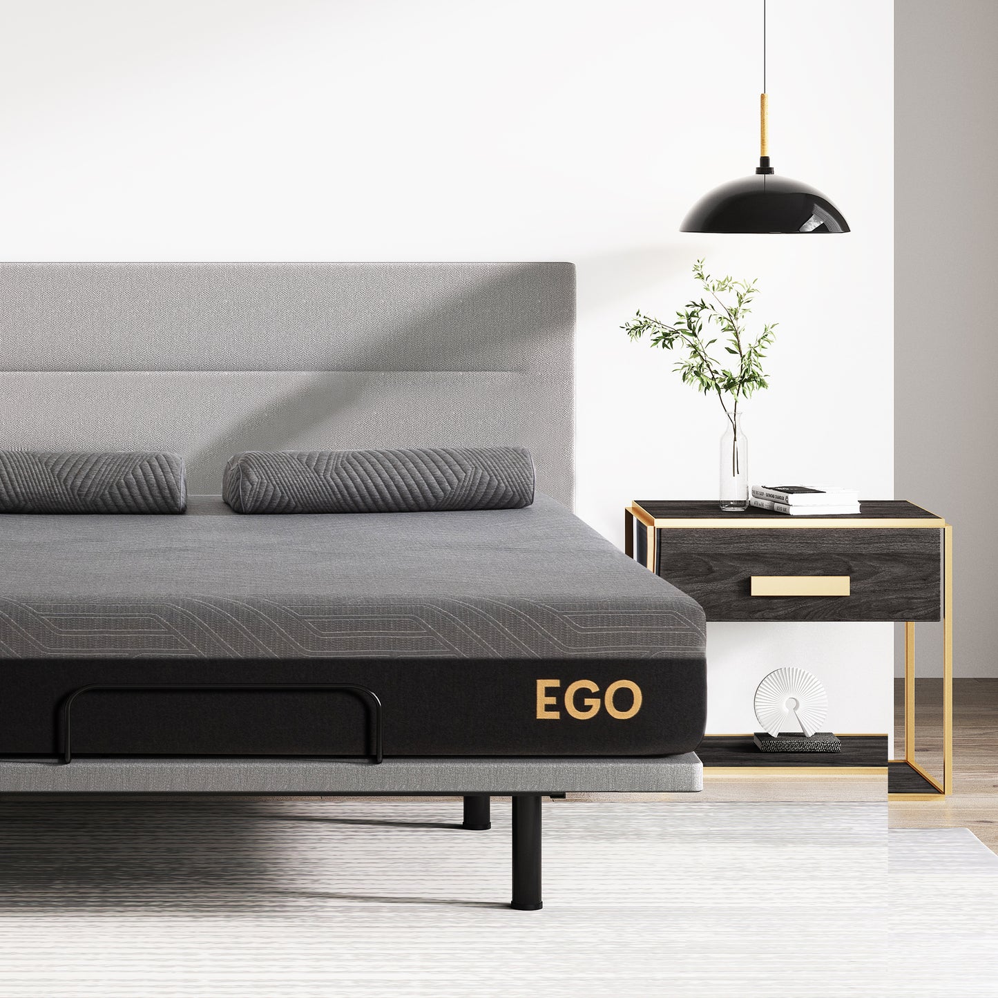 EGO Black 10'' Copper Gel Mattress with Graphene Cover