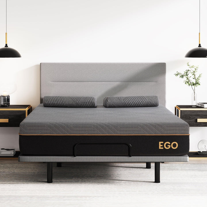 EGO Black 12'' Copper Gel Mattress with Graphene Cooling Cover - EGOHOME