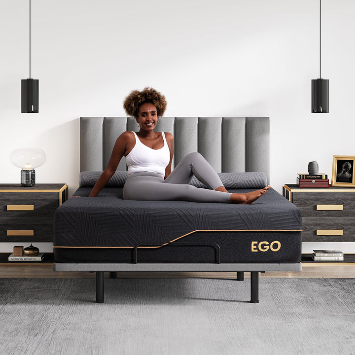 EGO Black 14'' Copper Gel Mattress with Graphene Cooling Cover - EGOHOME