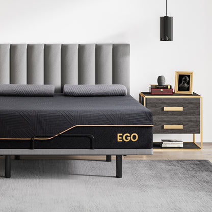 EGO Black 14" Firm Copper Gel Mattress with Graphene Cover