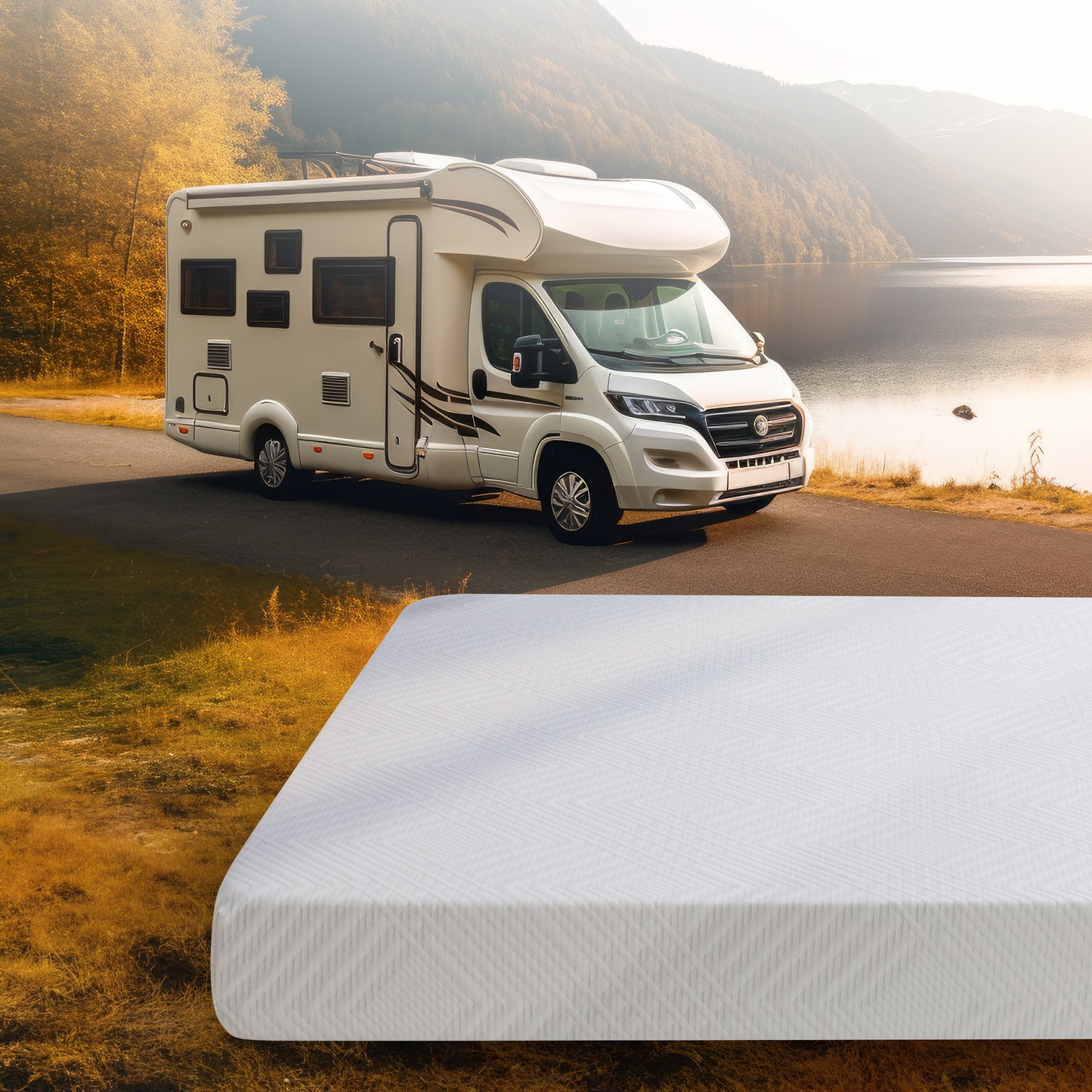RV Travel Mattress with Removable Cover