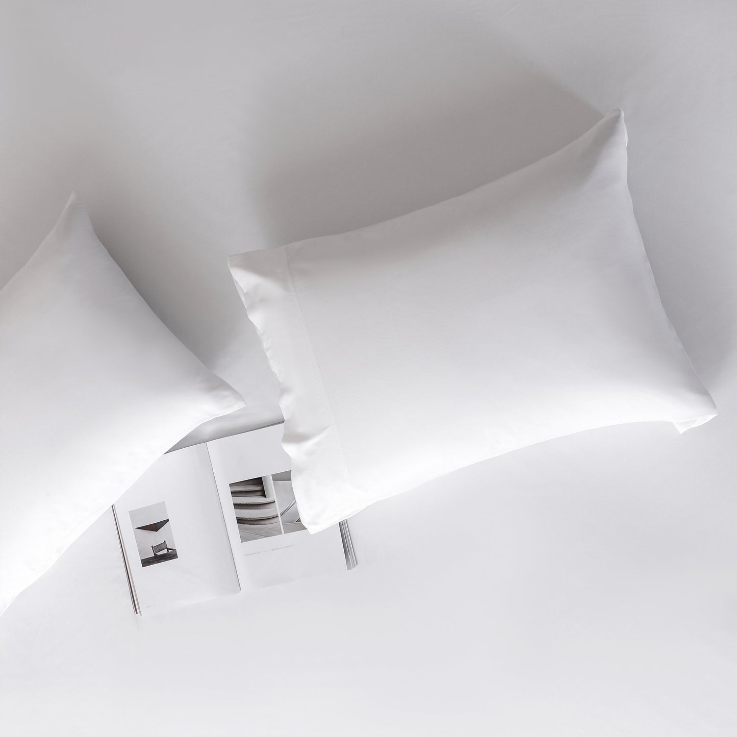 Bamboo Bed Sheets Set Wrinkle Resistant White